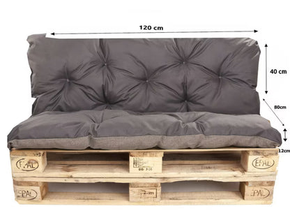 Pallehynde Enkel 120x80 cm Antracitgrå