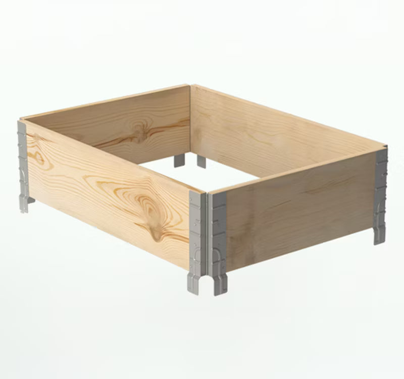 Palleramme 60x80x20 cm Træ Natur