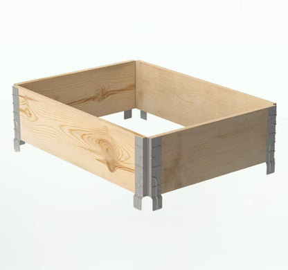 Palleramme 60x80x20 cm Træ Natur