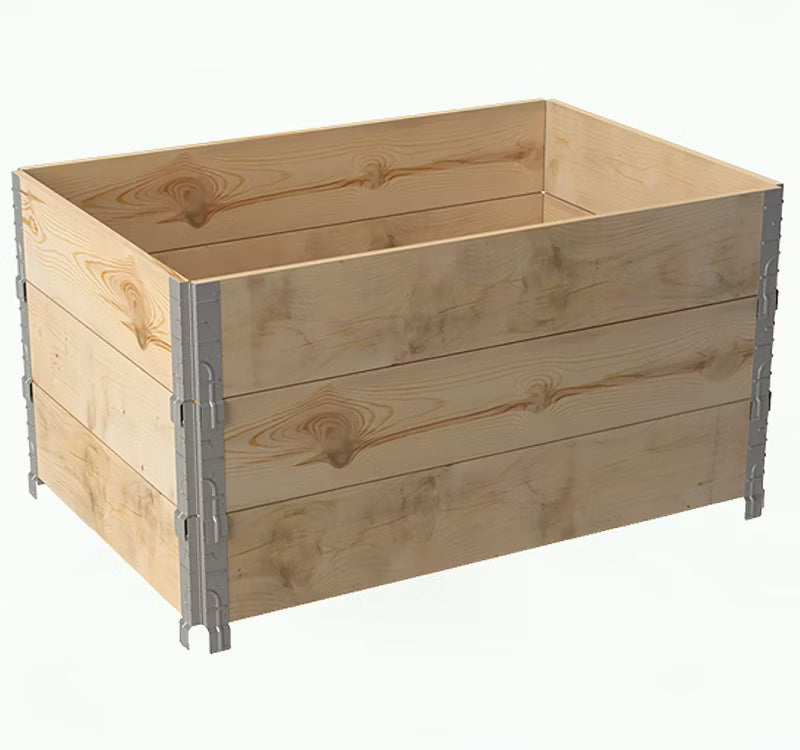 Pallerammer Højbed 120x80x60 cm Træ 3 Stk