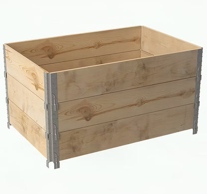 Pallerammer Højbed 120x80x60 cm Træ 3 Stk