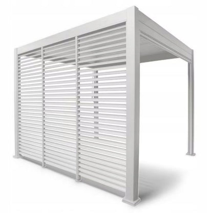 Panel Persienne Gutroof 123,5 cm Hvid Aluminium