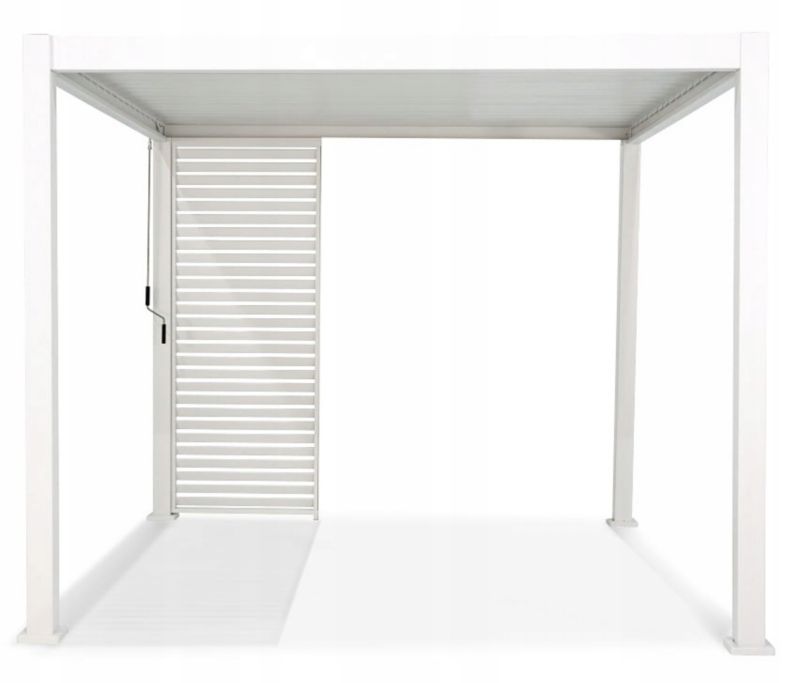 Panel Persienne Gutroof 123,5 cm Hvid Aluminium