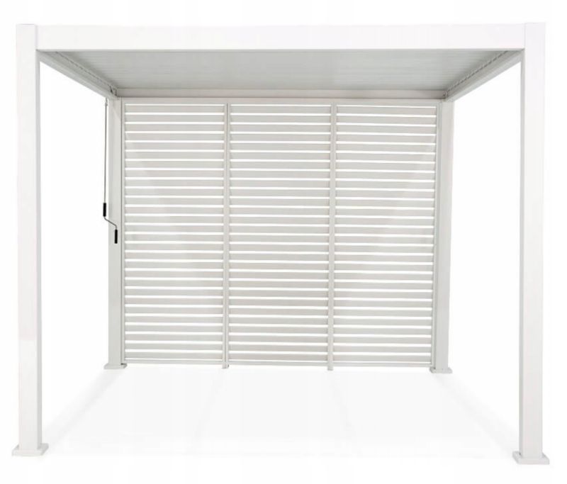 Panel Persienne Gutroof 123,5 cm Hvid Aluminium