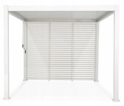 Panel Persienne Gutroof 123,5 cm Hvid Aluminium
