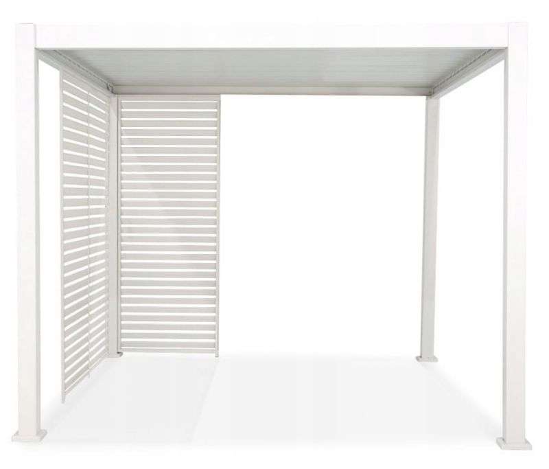 Panel Persienne Gutroof 123,5 cm Hvid Aluminium