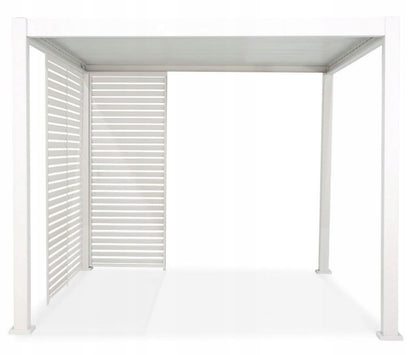 Panel Persienne Gutroof 123,5 cm Hvid Aluminium
