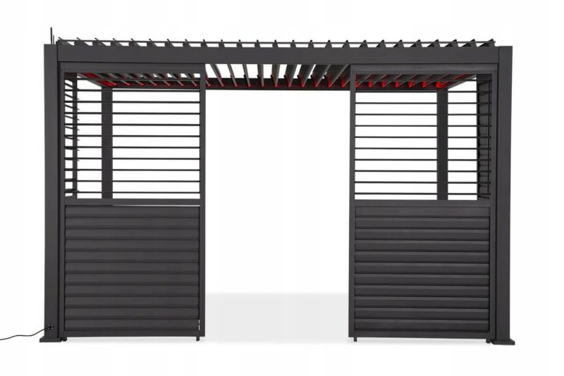 Panel Żaluzjowy Gutroof 123,5 cm Regulowany Osłona do Pergoli PREMIUM 4m 1 szt