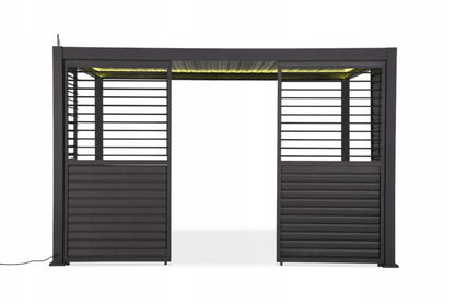 Panel Żaluzjowy Gutroof 123,5 cm Regulowany Osłona do Pergoli PREMIUM 4m 1 szt