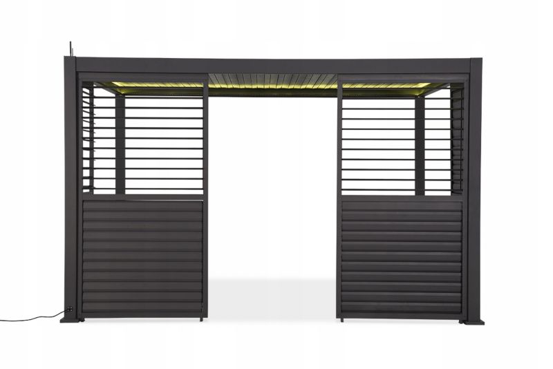 Panel Żaluzjowy Gutroof 123,5 cm Regulowany Osłona do Pergoli PREMIUM 4m 1 szt