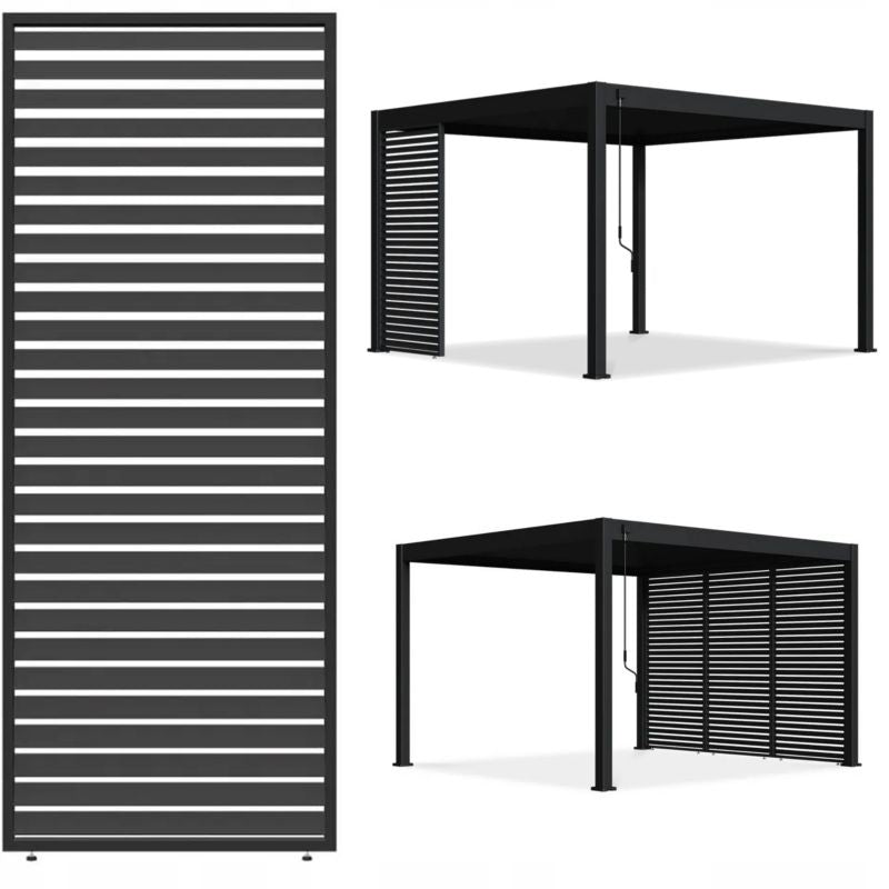 Persiennevægpanel Gutroof til Pergola 113x234 cm Antracit