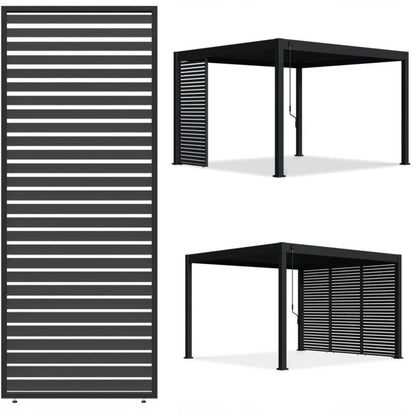 Persiennevægpanel Gutroof til Pergola 113x234 cm Antracit