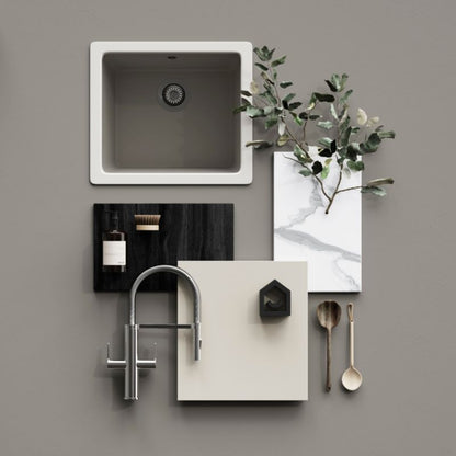 Sidepanel til GoodHome Stevia-skab 59 x 87 cm mat sandsten