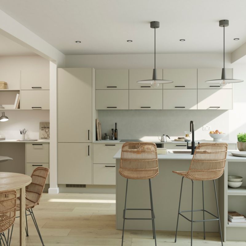 Sidepanel til GoodHome Stevia-skab 59 x 87 cm mat sandsten