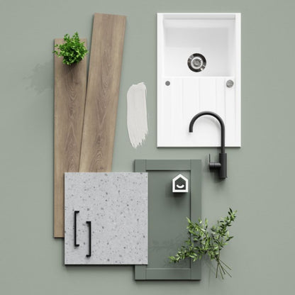 GoodHome Ashmead sidepanel i grøn