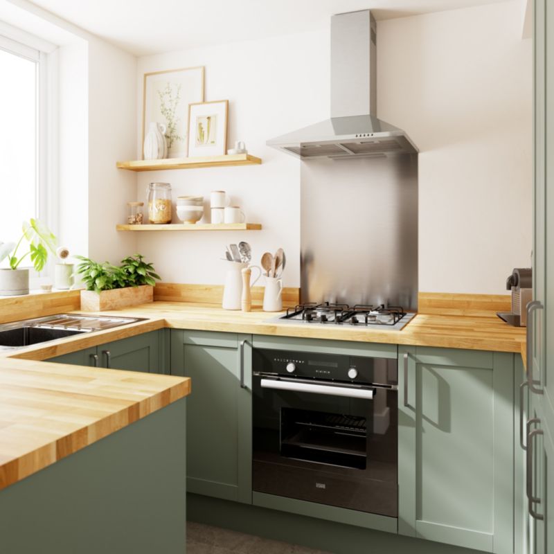 GoodHome Ashmead sidepanel i grøn