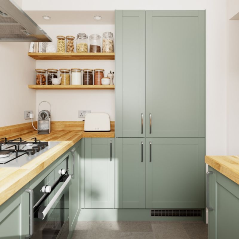 GoodHome Ashmead sidepanel i grøn