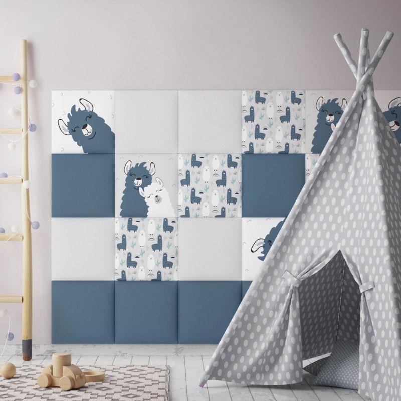 Stegu Mollis polstret vægpanel kvadrat 30 x 30 cm Alpaka - 4 stk.