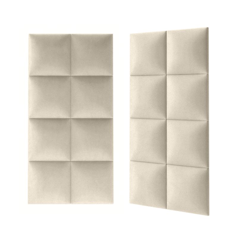 Polstret vægpanel Stegu Mollis kvadratisk 30 x 30 cm beige - 1 stk