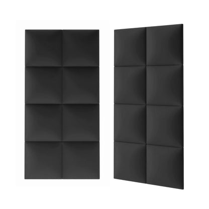 Polstret vægpanel Stegu Mollis kvadratisk 30 x 30 cm sort - 1 stk