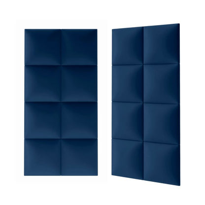 Polstret vægpanel Stegu Mollis kvadratisk 30 x 30 cm Mørkeblå - 1 stk.