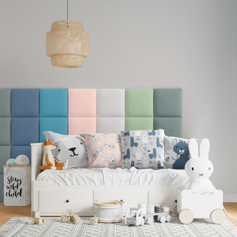 Stegu Mollis polstret vægpanel kvadrat 30 x 30 cm Salvie - 1 stk