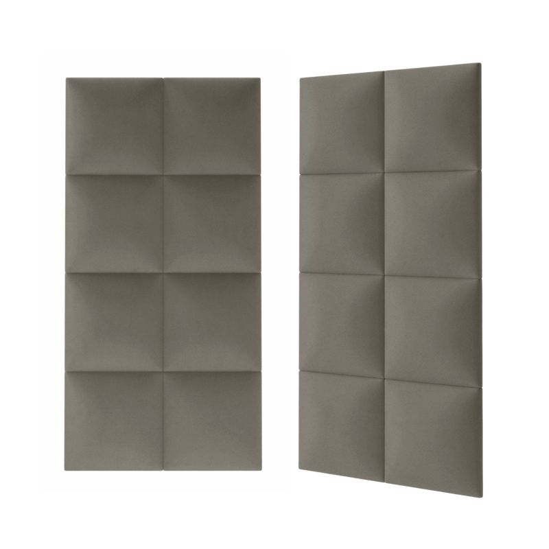 Polstret vægpanel Stegu Mollis kvadratisk 30 x 30 cm grå - 1 stk.