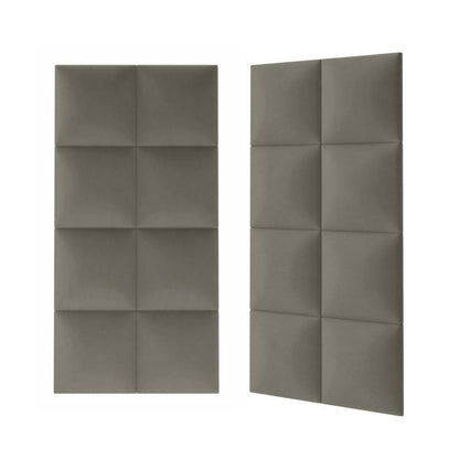 Polstret vægpanel Stegu Mollis kvadratisk 30 x 30 cm grå - 1 stk.