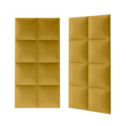 Polstret vægpanel Stegu Mollis kvadratisk 30 x 30 cm gul - 1 stk.