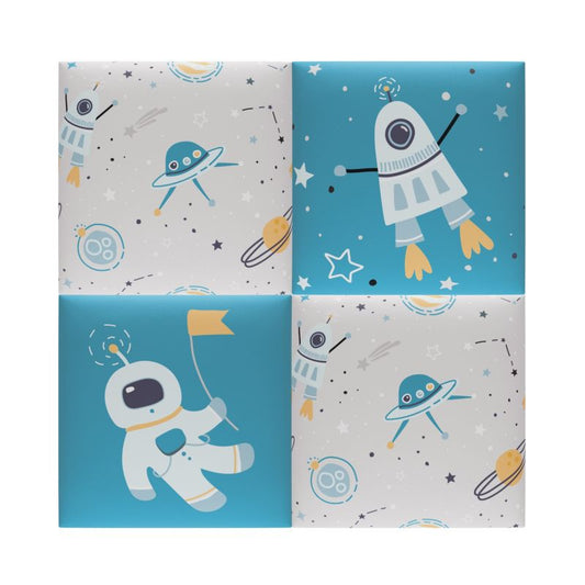 Polstret vægpanel Stegu Mollis kvadratisk 30 x 30 cm UFO - 4 stk.