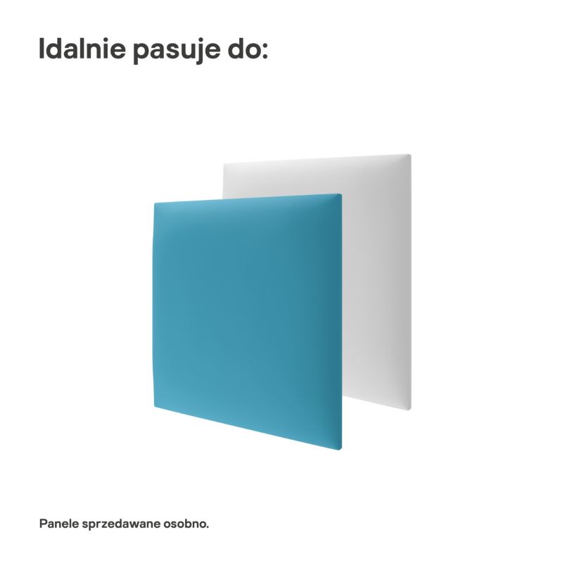 Polstret vægpanel Stegu Mollis kvadratisk 30 x 30 cm UFO - 4 stk.