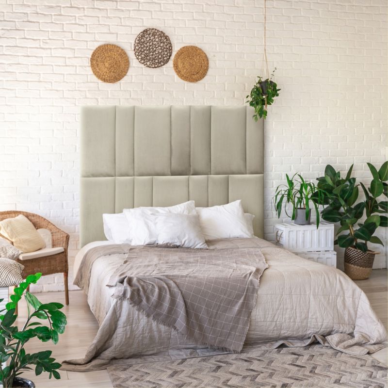 Polstret vægpanel Stegu Mollis rektangulær 60 x 30 cm beige - 1 stk.
