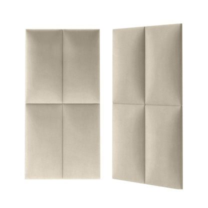 Polstret vægpanel Stegu Mollis rektangulær 60 x 30 cm beige - 1 stk.