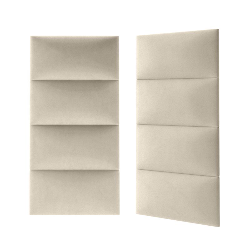 Polstret vægpanel Stegu Mollis rektangulær 60 x 30 cm beige - 1 stk.