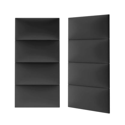 Polstret vægpanel Stegu Mollis rektangulær 60 x 30 cm sort - 1 stk.