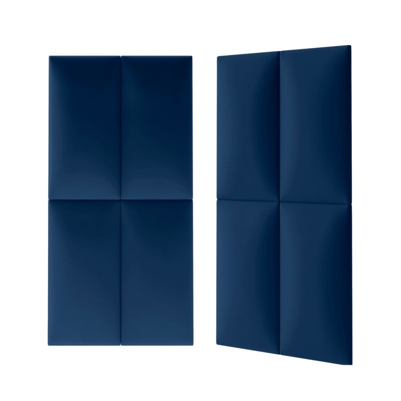 Polstret vægpanel Stegu Mollis rektangulær 60 x 30 cm marineblå - 1 stk.