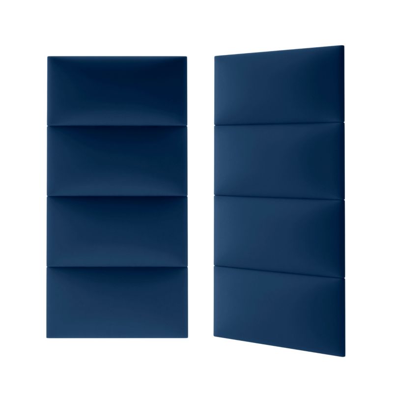 Polstret vægpanel Stegu Mollis rektangulær 60 x 30 cm marineblå - 1 stk.