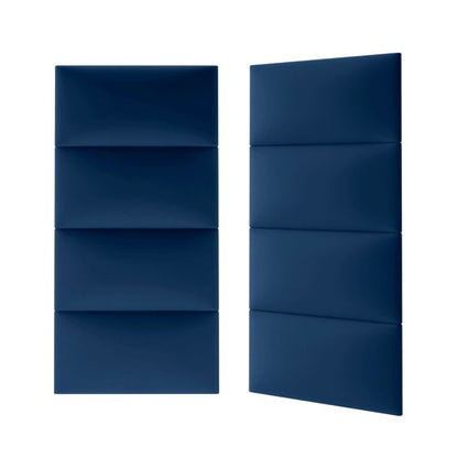 Polstret vægpanel Stegu Mollis rektangulær 60 x 30 cm marineblå - 1 stk.