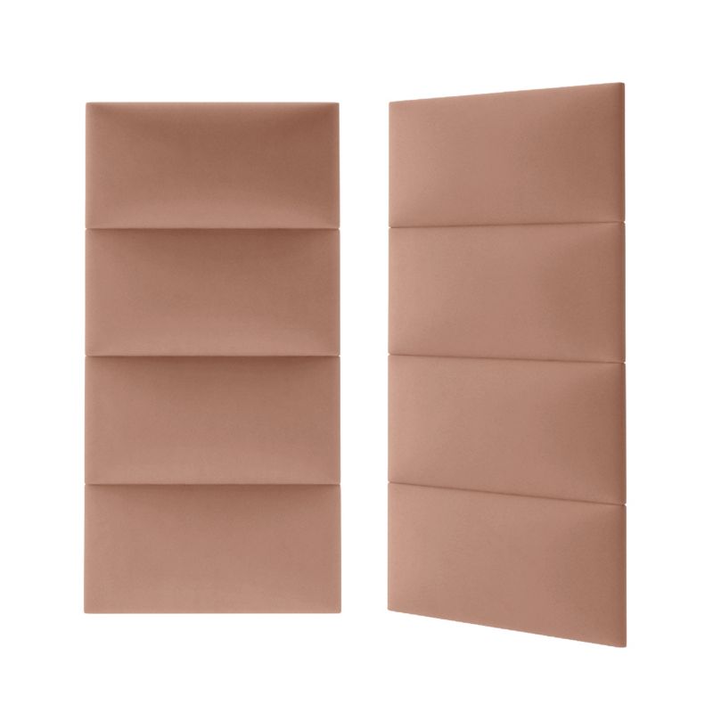 Stegu Mollis polstret vægpanel rektangulær 60 x 30 cm pudderrosa - 1 stk.