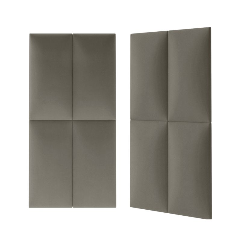 Polstret vægpanel Stegu Mollis rektangulær 60 x 30 cm grå - 1 stk.