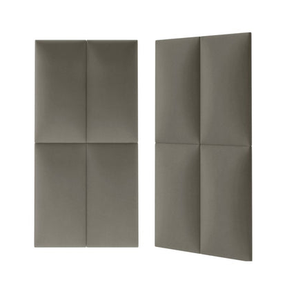 Polstret vægpanel Stegu Mollis rektangulær 60 x 30 cm grå - 1 stk.