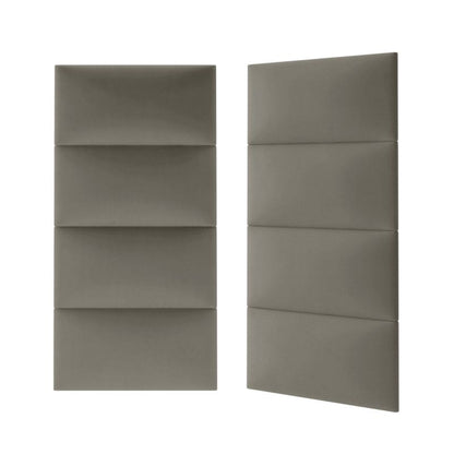 Polstret vægpanel Stegu Mollis rektangulær 60 x 30 cm grå - 1 stk.