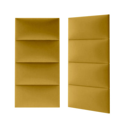 Polstret vægpanel Stegu Mollis rektangulær 60 x 30 cm gul - 1 stk.