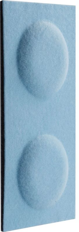 Dekorativt panel Decosa 30 x 15 cm filtkvadrat i blå
