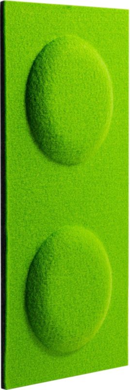 Dekorativt Decosa-panel 30 x 15 cm i filt, grøn blok