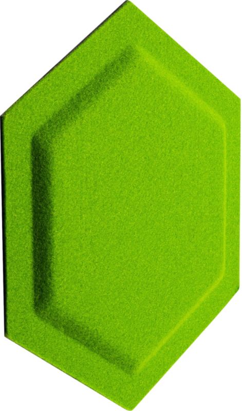 Decosa dekorativt panel 30 x 26 cm filtet heksagon i grøn