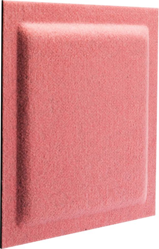 Decosa dekorativt panel 30 x 30 cm filtet kvadrat i pink