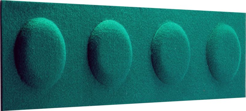 Decosa dekorativt panel 60 x 15 cm i flaskegrøn filtblok