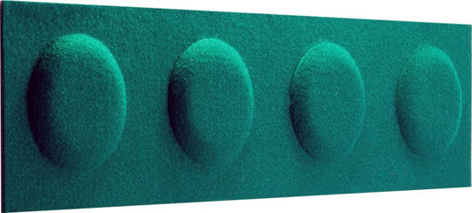 Decosa dekorativt panel 60 x 15 cm i flaskegrøn filtblok