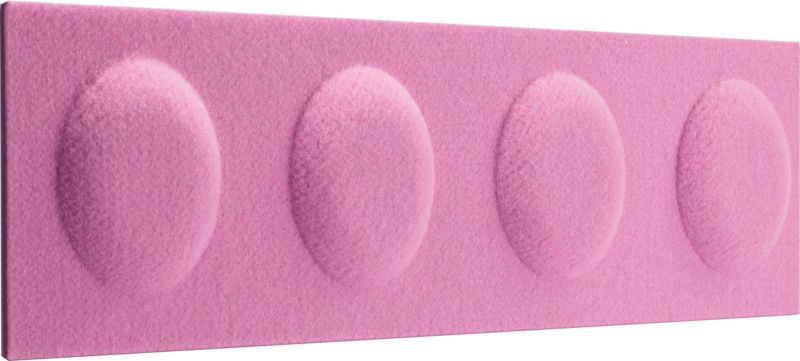 Decosa dekorationspanel 60 x 15 cm filtklods i pastelrosa